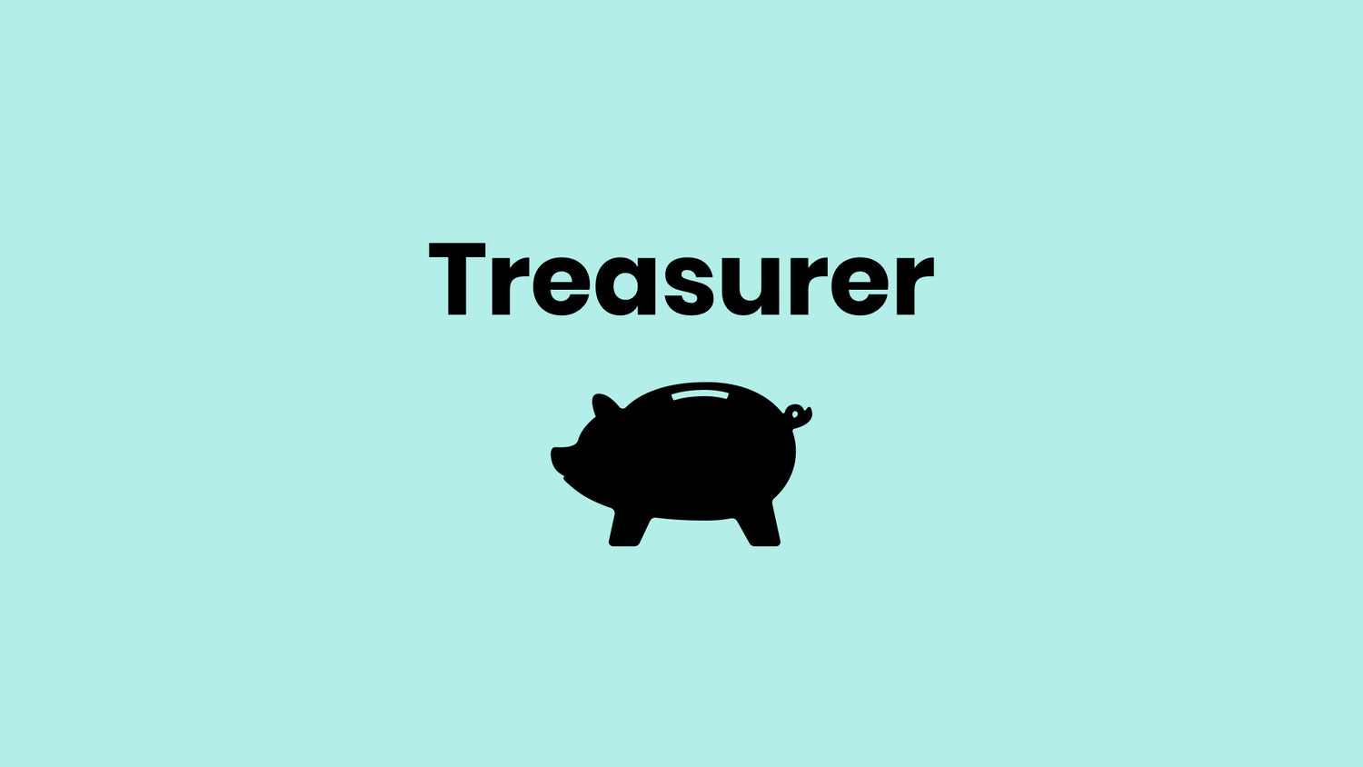 PTO Treasurer piggy bank