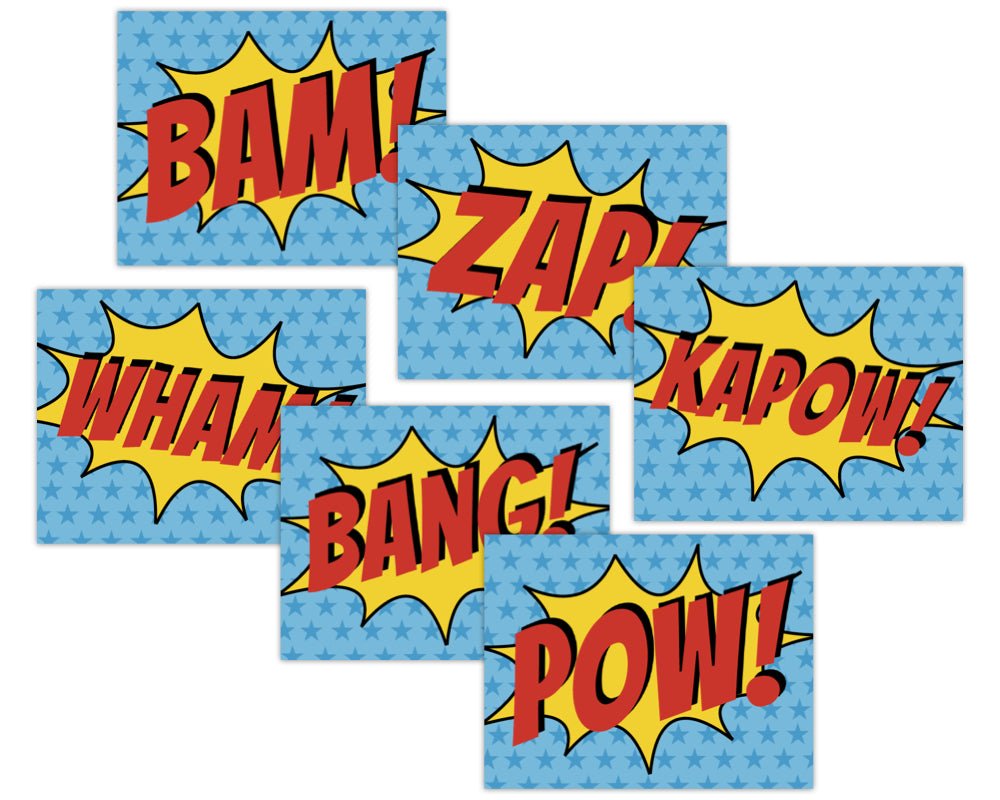 printable superhero signs for super hero staff appreciation events printable teacher appreciation sign in superhero theme with star background and yellow and blue burst