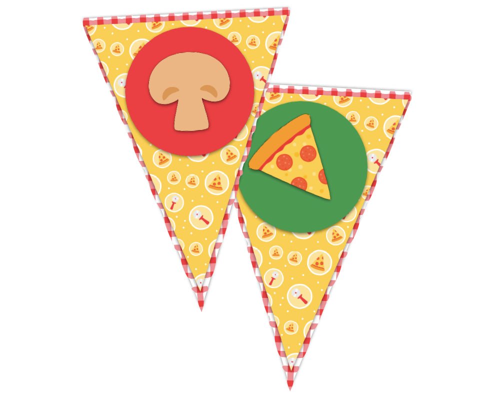 printable pizza themed banner for pizza or Italian themed teacher appreciation luncheon