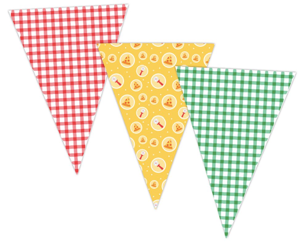 printable pizza themed banner for pizza or Italian themed teacher appreciation luncheon