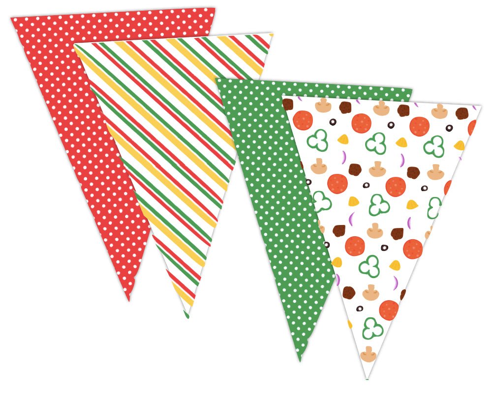 printable pizza themed banner for pizza or Italian themed teacher appreciation luncheon