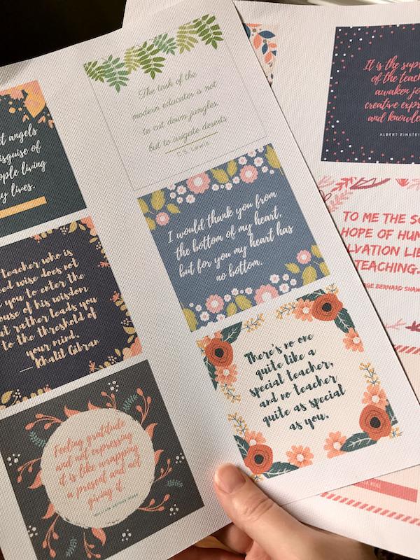 printable teacher appreciation word art gift tags