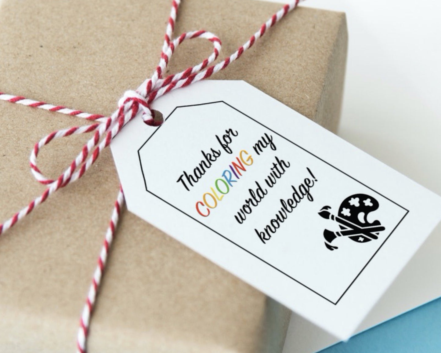 printable gift tag for school art teacher