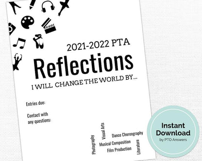 printable pta reflections art contest posters  Edit alt text