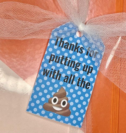 printable snarky gift tags thanks for putting up with the crap gift tag toppers