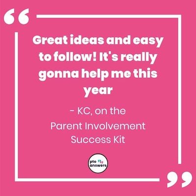 'great ideas and easy to follow. it's really gonna help me this year. kc on the parent involvement success kit'