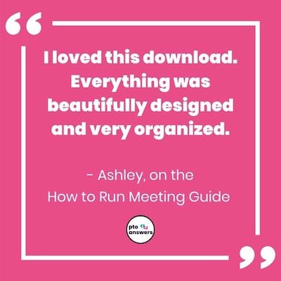 'I loved this download. everything was beautifully designed and very organized. Ashley on the meeting success kit'