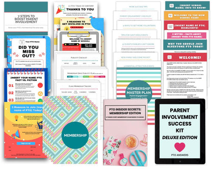 templates and flyers for parent involvement boosting at schools