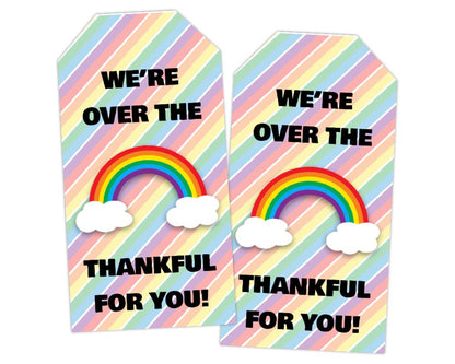 printable over the rainbow gift tags for teacher appreciation week and end of school gift idea for skittles candy gift topper for volunteer and teacher appreciation week gifts