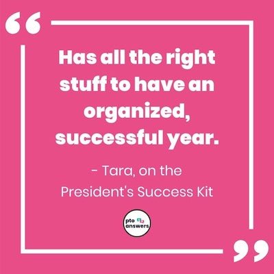 'has all the right stuff to have an organized, successful year. tara on the president's success kit.'
