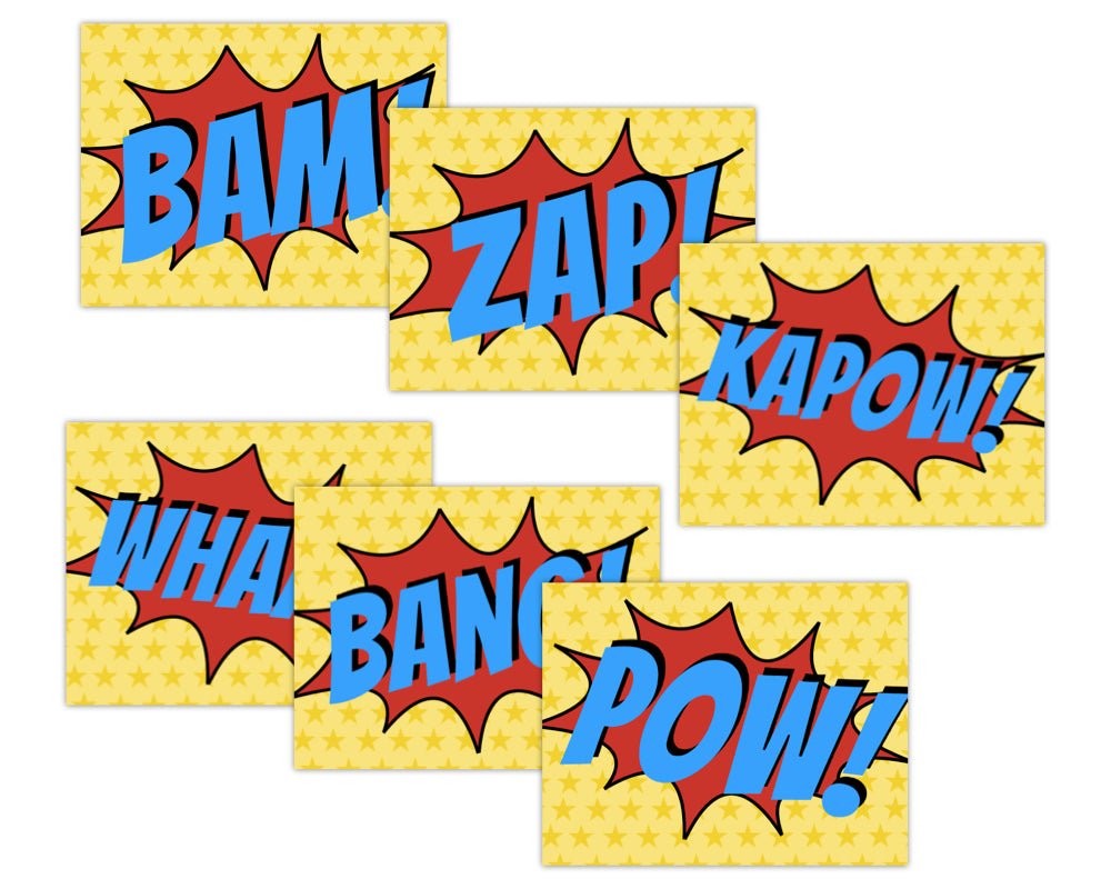 printable superhero signs for super hero staff appreciation events printable teacher appreciation sign in superhero theme with star background and yellow and blue burst by pto answers