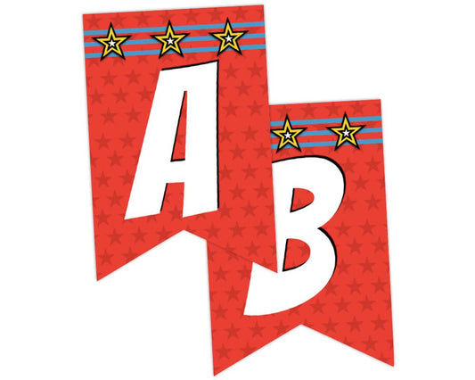printable superhero signs for super hero staff appreciation events printable teacher appreciation sign in superhero theme with star background and yellow stars and blue stripes for teacher appreciation week by pto answers