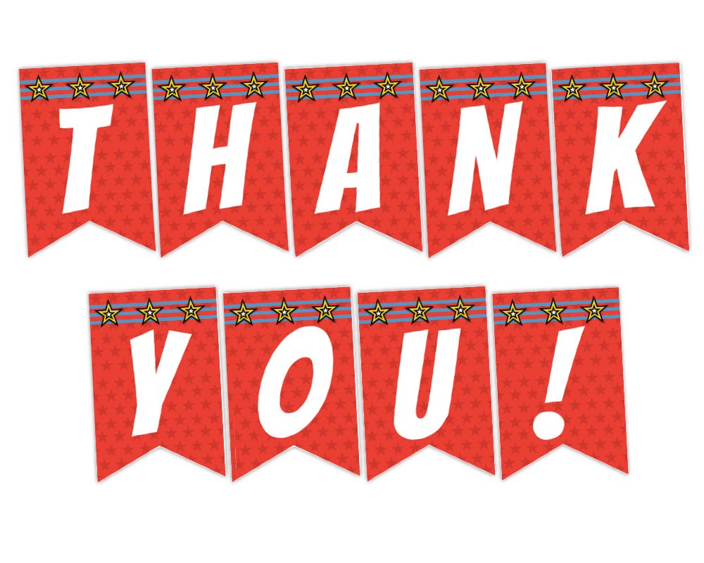 printable superhero signs for super hero staff appreciation events printable teacher appreciation sign in superhero theme with star background and yellow stars and blue stripes for teacher appreciation week by pto answers