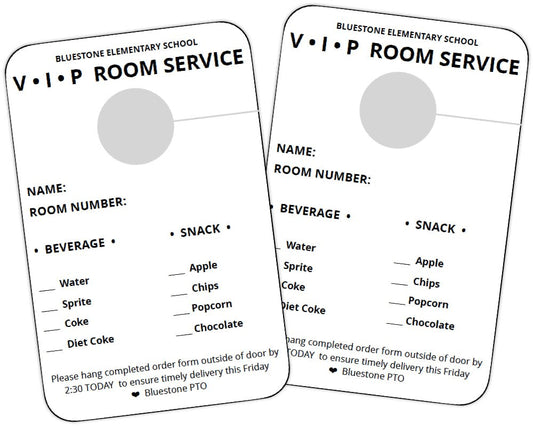 teacher appreciation room service order form template for teacher appreciation week by pto answers