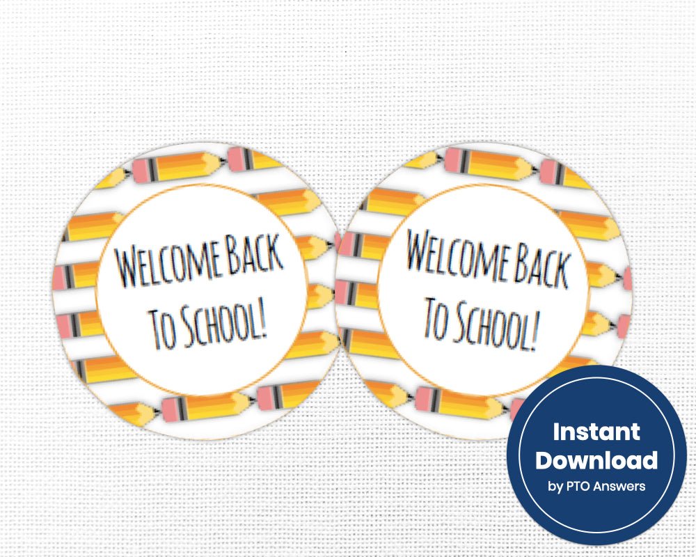 printable pencil themed welcome back to school gift tags