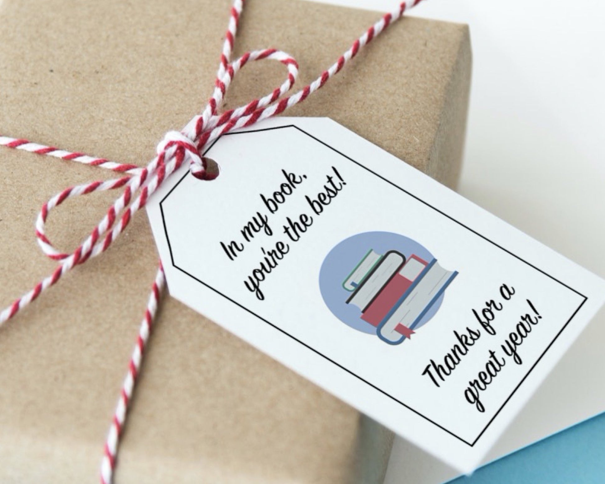printable gift tag for school librarian