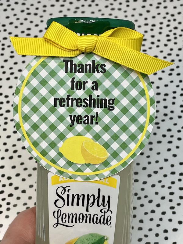 printable green gingham lemonade themed thanks for a refreshing year gift tags for teacher appreciation week and end of school gifts for staff